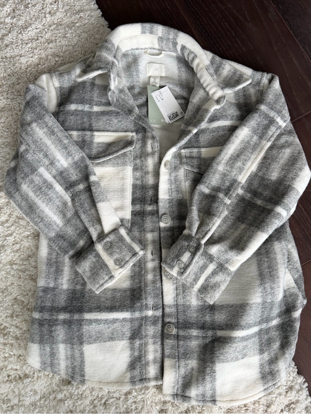 H&M Checked Plaid Shirt Jacket